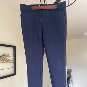 Ann Taylor Loft Cropped Blue Trousers
